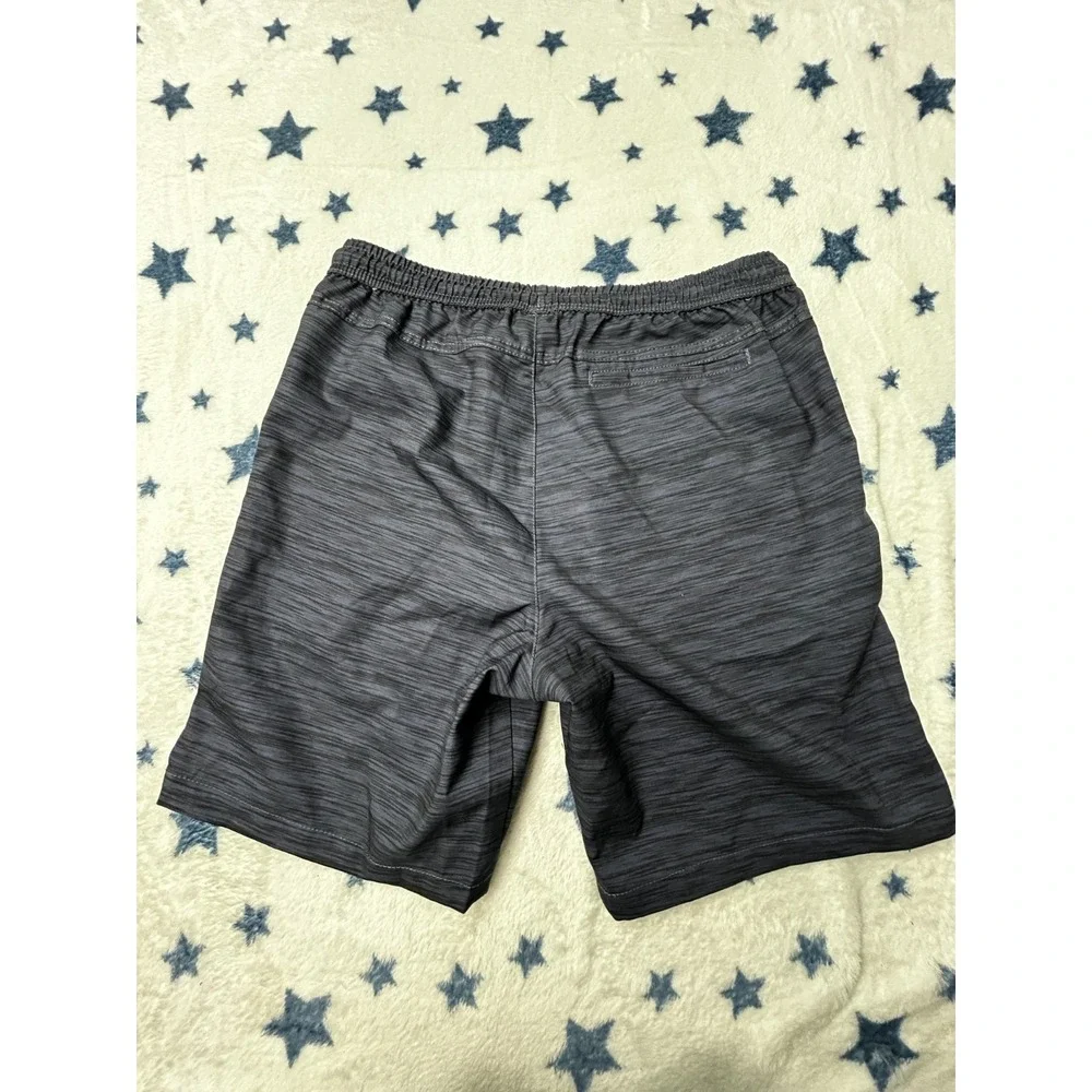Hurley Mens Medium Black Athletic Shorts Drawstring Performance Active Gym